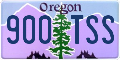 OR license plate 900TSS