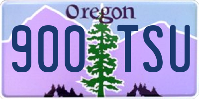 OR license plate 900TSU