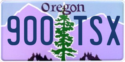 OR license plate 900TSX