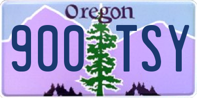 OR license plate 900TSY