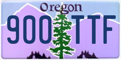 OR license plate 900TTF