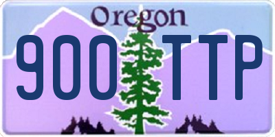 OR license plate 900TTP