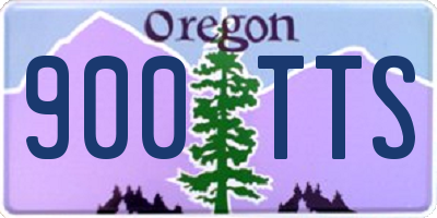 OR license plate 900TTS