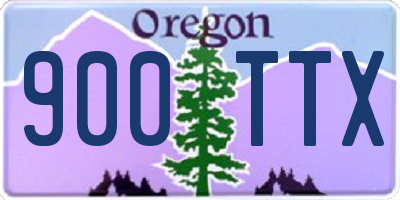 OR license plate 900TTX