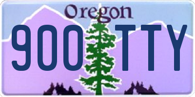 OR license plate 900TTY