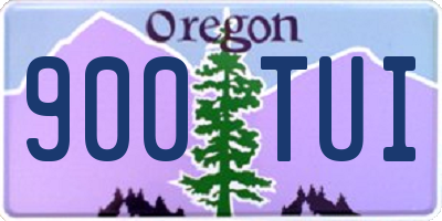 OR license plate 900TUI