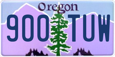 OR license plate 900TUW