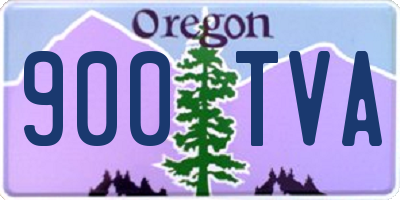 OR license plate 900TVA