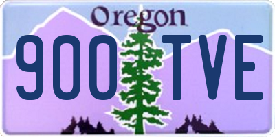 OR license plate 900TVE
