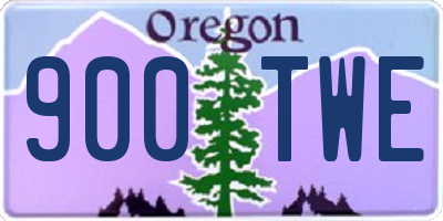 OR license plate 900TWE