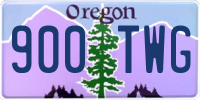OR license plate 900TWG