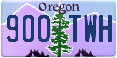 OR license plate 900TWH