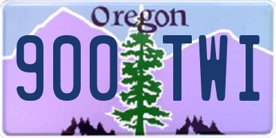 OR license plate 900TWI
