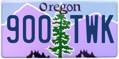 OR license plate 900TWK
