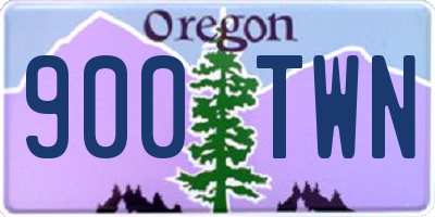 OR license plate 900TWN