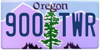 OR license plate 900TWR
