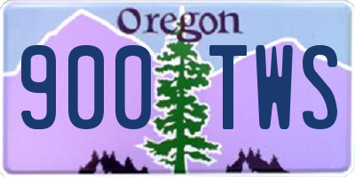 OR license plate 900TWS
