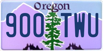 OR license plate 900TWU