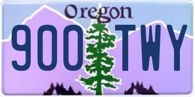 OR license plate 900TWY