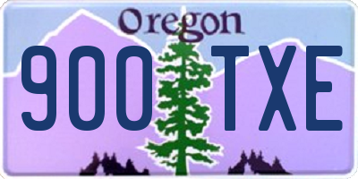 OR license plate 900TXE