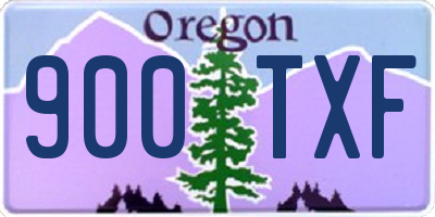 OR license plate 900TXF
