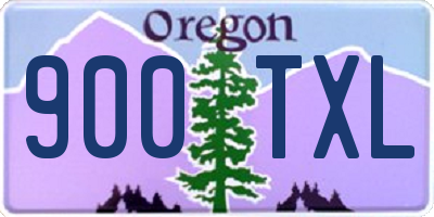OR license plate 900TXL