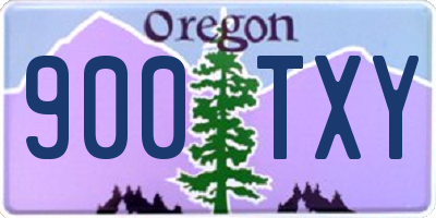 OR license plate 900TXY