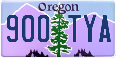 OR license plate 900TYA
