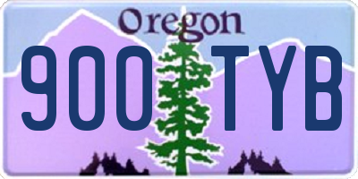 OR license plate 900TYB