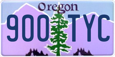 OR license plate 900TYC