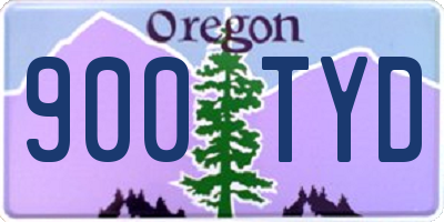 OR license plate 900TYD