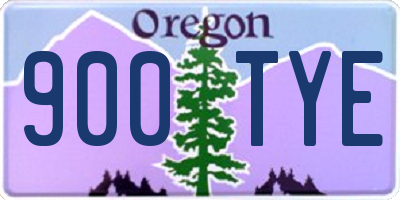 OR license plate 900TYE