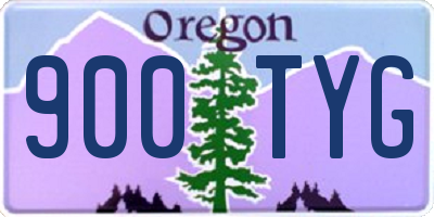 OR license plate 900TYG