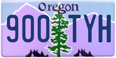 OR license plate 900TYH