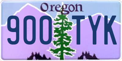 OR license plate 900TYK
