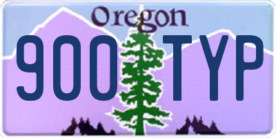 OR license plate 900TYP