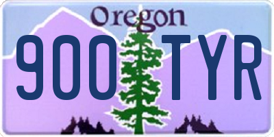 OR license plate 900TYR
