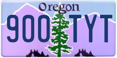 OR license plate 900TYT