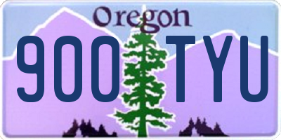 OR license plate 900TYU
