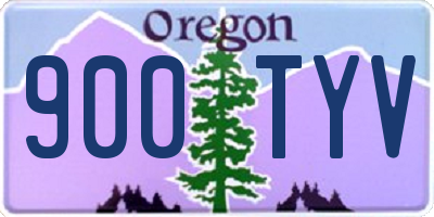 OR license plate 900TYV
