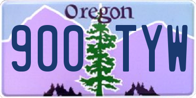 OR license plate 900TYW