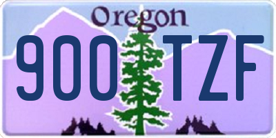 OR license plate 900TZF