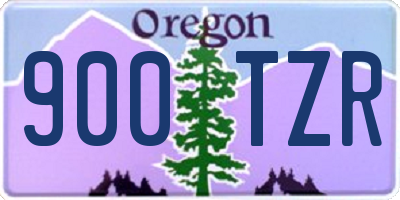 OR license plate 900TZR
