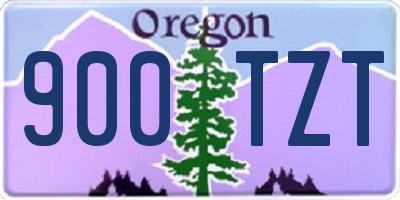 OR license plate 900TZT