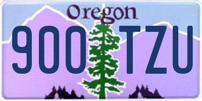 OR license plate 900TZU