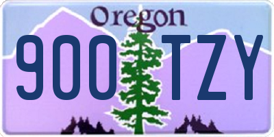 OR license plate 900TZY