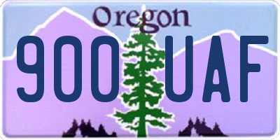 OR license plate 900UAF