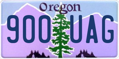 OR license plate 900UAG