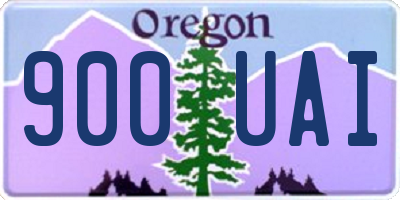 OR license plate 900UAI