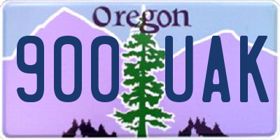 OR license plate 900UAK